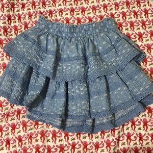 AERIE ROCK N RUFFLE SKIRT size small